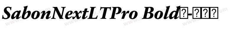 SabonNextLTPro Bold◆字体转换 SabonNextLTPro Bold◆字体转换